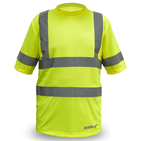 Koszulka męska t-shirt odblaskowa, żółta rozm XXL Dedra BH81T1-XXL