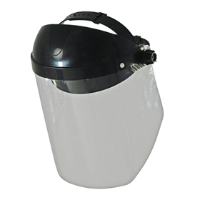 Osłona twarzy z poliwęglanu z daszkiem, dł.24cm Dedra BHST04