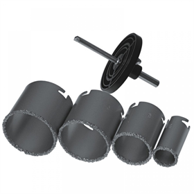 Wycinacz z nasypem węglika wolframu kpl, śr,33,53,67,73 mm Dedra DED1518