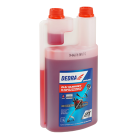 Olej do silników dwusuwowych do pilarek kos 1L z dozownikiem Dedra DEGL06C