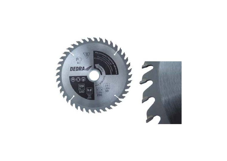 Stalowa piła tarczowa do drewna 205x16mm Z60 Dedra H20560E