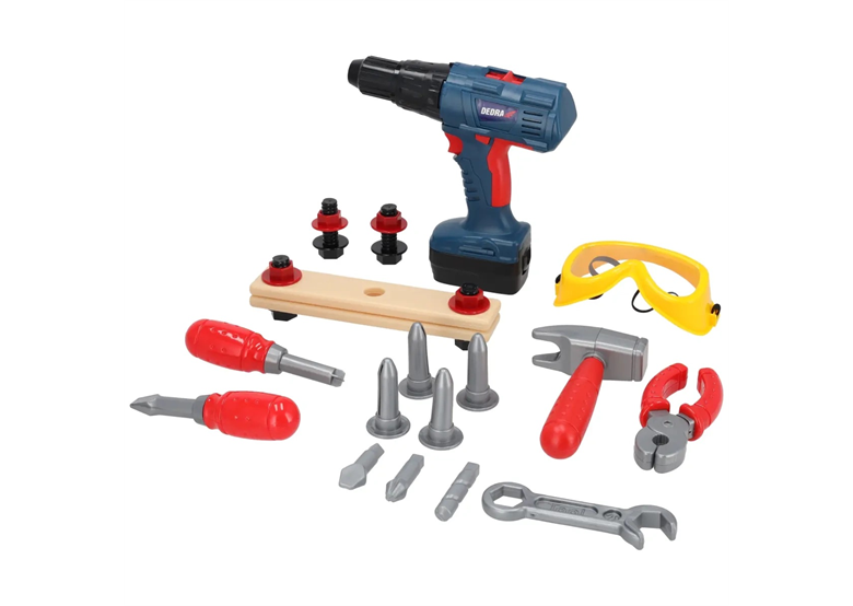 Zabawka wiertarko-wkrętarka duży zestaw Dedra M315.001