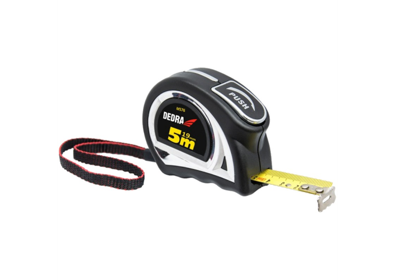 Miara 3m/16mm, auto - blokada, taśma nylon, zawieszka Dedra M376P