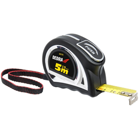 Miara 8m/25mm, auto - blokada, taśma nylon Dedra M876