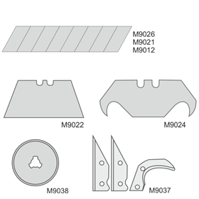 Ostrza trapezowe 61 mm x 10 szt, Dedra M9022