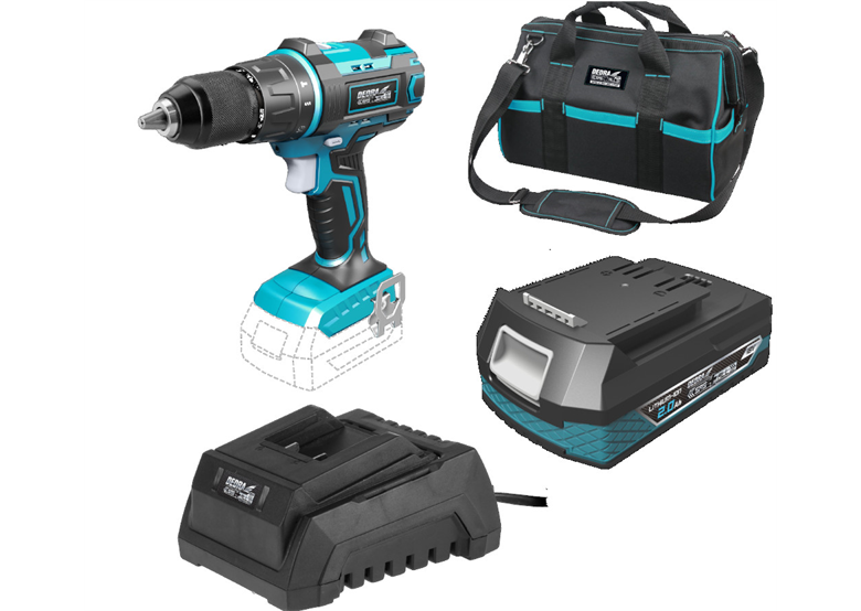 Wiertarko-wkrętarka udarowa Dedra SAS+ ALL 18V DED7019 1x2,0Ah