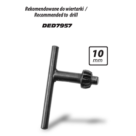 Klucz do uchwytu wiertarskiego 10mm Dedra YKS002