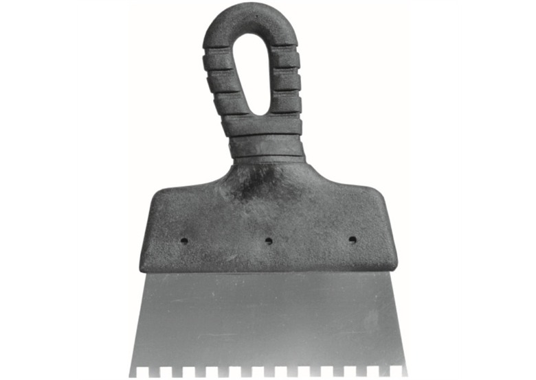 Szpachla do gipsu 250 mm 8x8 mm stal nierdzewna Dedra ZP250N/8