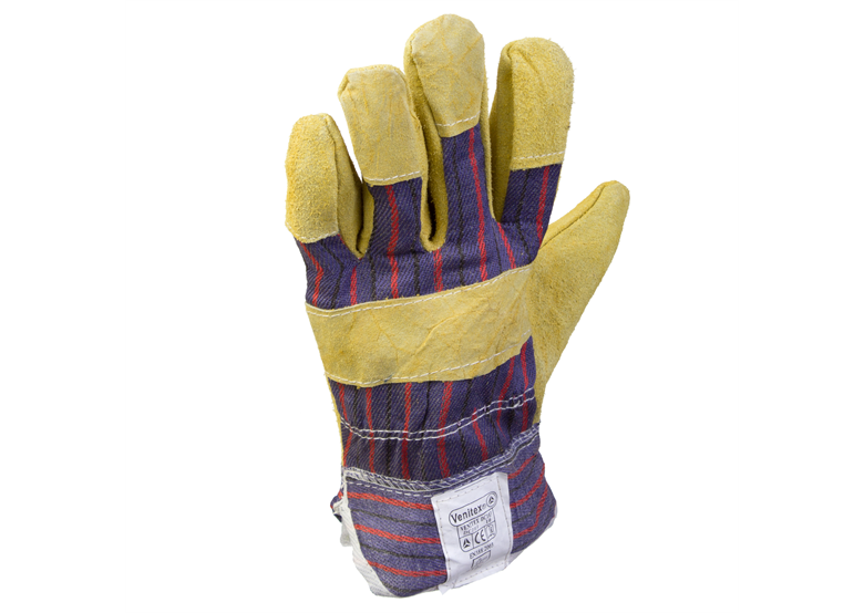 Rękawice doker z dwoiny bydlęcej rozmiar 10 beżowe DeltaPlus Venitex DC103