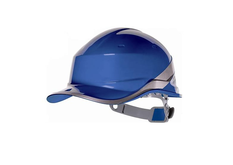 Hełm budowlany z ABS niebieski fluorescencyjny rozmiar regulowany DeltaPlus Venitex DIAMOND V