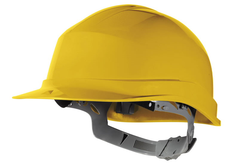 Hełm budowlany z polietylenu żółty rozmiar regulowany DeltaPlus Venitex ZIRCON1