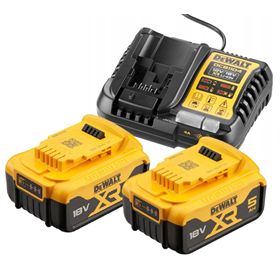Ładowarka i 2 akumulatory 18V 5.0Ah DeWalt DCB1104P2