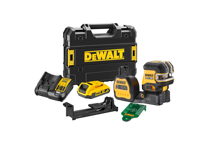 Zielony laser krzyżowy DeWalt DCE825D1G18