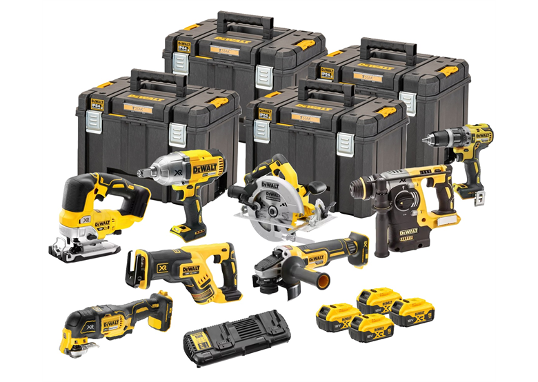 Zestaw narzędzi akumulatorowych 18V DeWalt DCK865P4T 4x5.0Ah