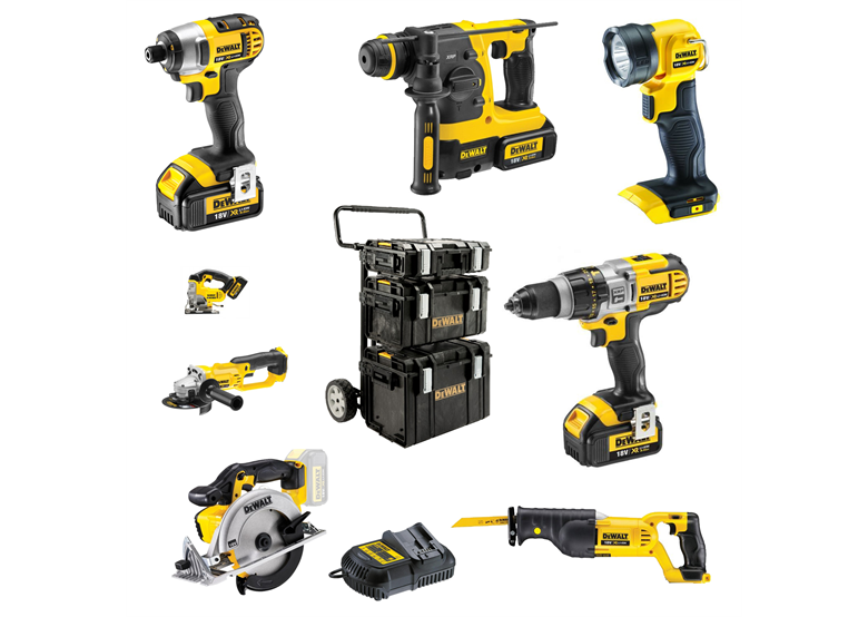 Zestaw DCD985, DCF885, DCH213, DCG412, DCS391, DCS380, DCS331, DCL040 18 V DCK890L4 DeWalt DCK890L4