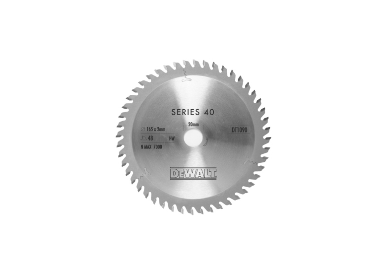 Tarcza tnąca 165x20mm Z48 DeWalt DT1090