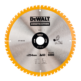 Tarcza pilarska do piły stacjonarnej 254 x 60z DeWalt DT1182