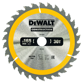 Tarcza pilarska 165x20mm 30T DeWalt DT1935-QZ