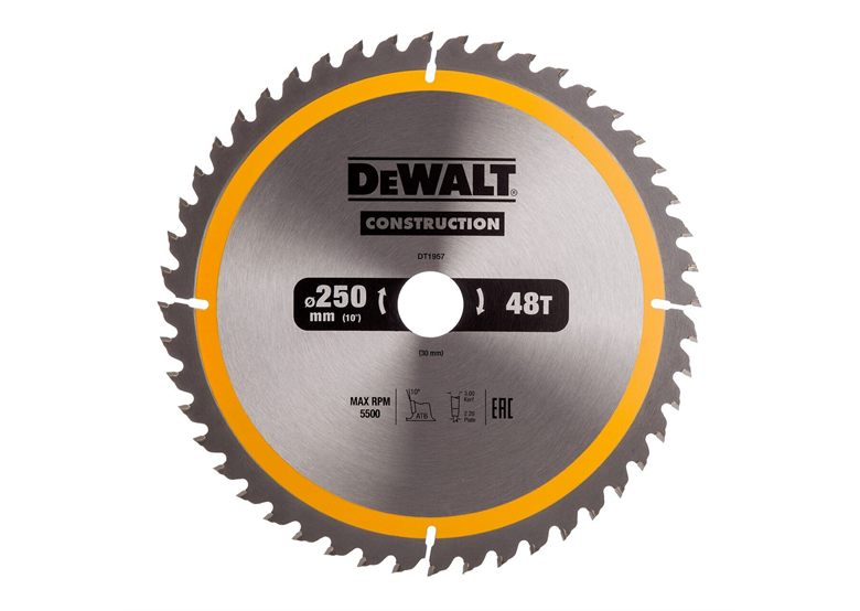 Tarcza pilarska 250x30mm 48T DeWalt DT1957-QZ