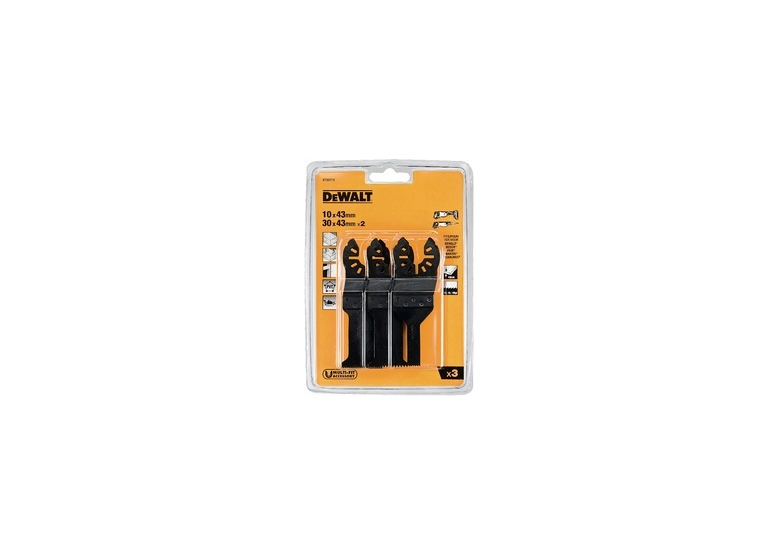 Brzeszczoty do drewna, drewna z gwoździami, płyt G-K i PCV (3szt.) DeWalt DT20713