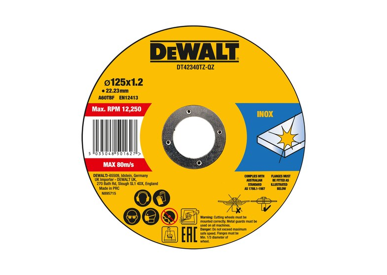 Tarcza korundowa DeWalt DT42340TZ