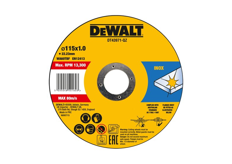 Tarcza korundowa DeWalt DT43971