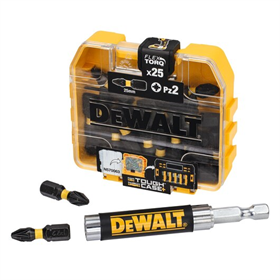 Zestaw Bity PZ2 Torsion Tic Tac x 21 & uchwyt do bitów x21 DeWalt DT70621T