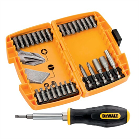 Zestaw 30 cz. bitów. wkętarskich z uchw 6 w 1 DeWalt DT71506