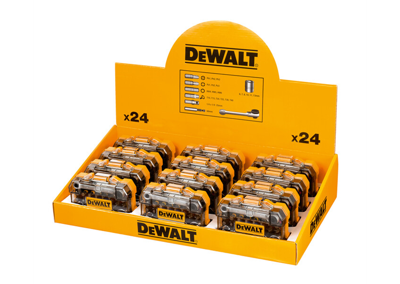 Zestaw bitów i nasadek, 24szt. DeWalt DT71516M