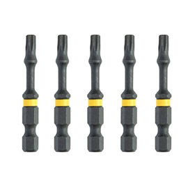 Końcówki wkrętarskie EXTREME IMPACT Torsion T25/50mm, 5szt. DeWalt DT7396T
