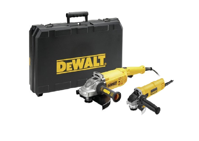 Zestaw szlifierek kątowych w walizce DeWalt DWE492TWIN2