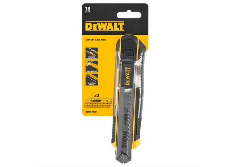 Nóż łamany 18mm DeWalt DWHT0-10249