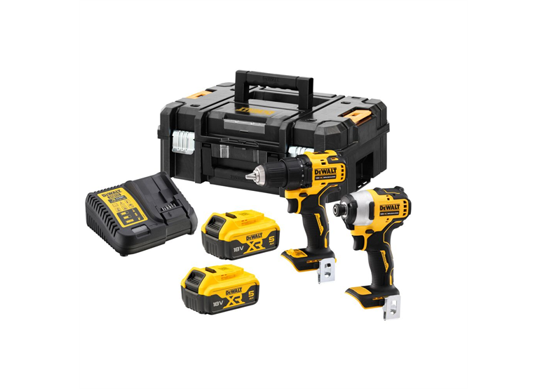 Zestaw elektronarzędzi 18V DeWalt XR DCK2061P2T 2x5.0Ah