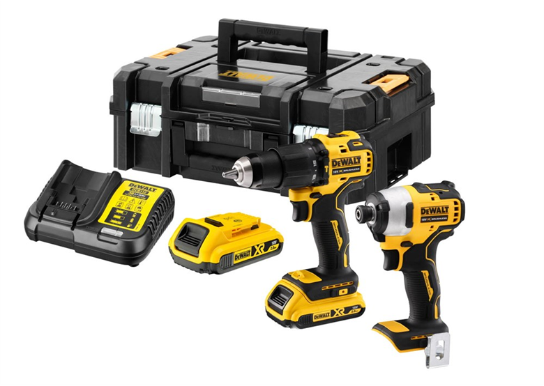 Zestaw elektronarzędzi 18V DeWalt XR DCK2062D2T 2x2.0Ah