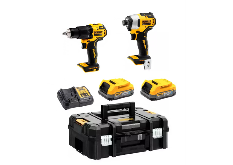 Zestaw elektronarzędzi 18V DeWalt XR DCK2062E2T 2x1.7Ah