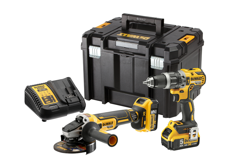 Zestaw elektronarzędzi 18V DeWalt XR DCK2080P2T 2x5.0Ah