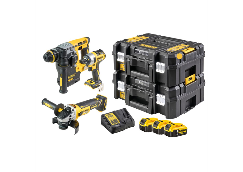 Zestaw elektronarzędzi 18V DeWalt XR DCK305P3T 3x5.0Ah