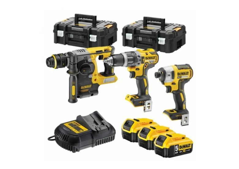 Zestaw elektronarzędzi 18V DeWalt XR DCK368P3T 3x5.0Ah