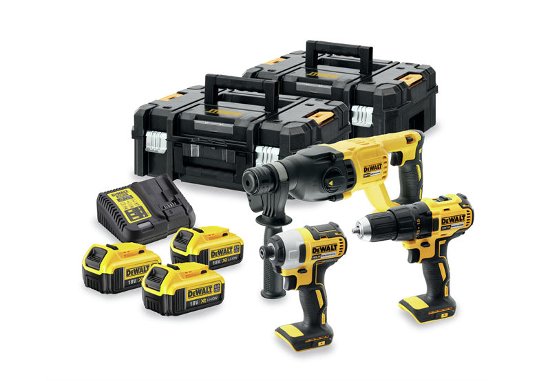 Zestaw elektronarzędzi 18V DeWalt XR DCK372M3T 3x4.0Ah