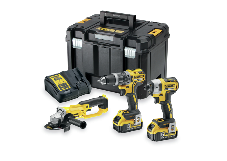 Zestaw elektronarzędzi 18V DeWalt XR DCK383P2T 2x5.0Ah