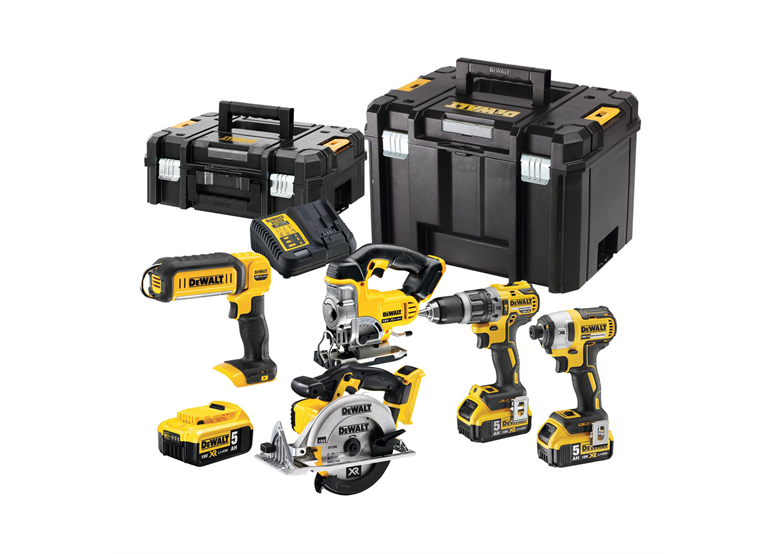 Zestaw elektronarzędzi 18V DeWalt XR DCK551P3T 3x5.0Ah