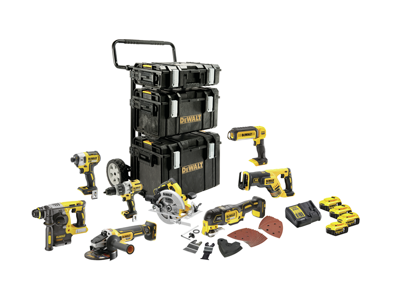 Zestaw elektronarzędzi 18V DeWalt XR DCK853P4 4x5.0Ah