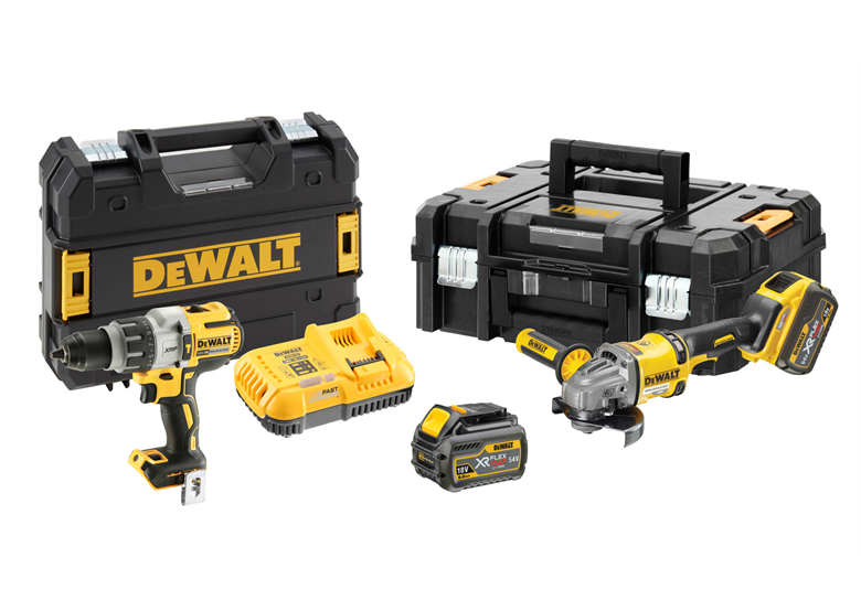 Zestaw elektronarzędzi 18 i 54V DeWalt XR FLEXVOLT DCK2055T2T 2x6.0/2.0Ah