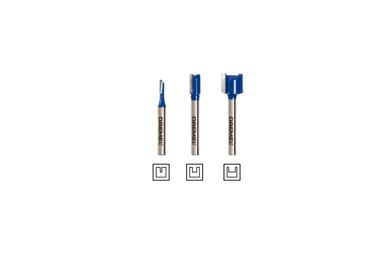 Zestaw prostych frezów do zarysów płaskich Dremel TR673