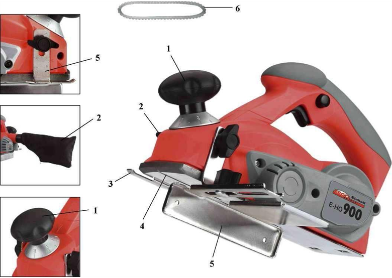 Strug ręczny E-HO 900 Einhell 4472111