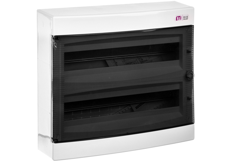 Rozdzielnica modułowa 2x18 natynkowa /transparentna/ IP40 ECT 2X18PT-s DIDO ETI-Polam 1101085