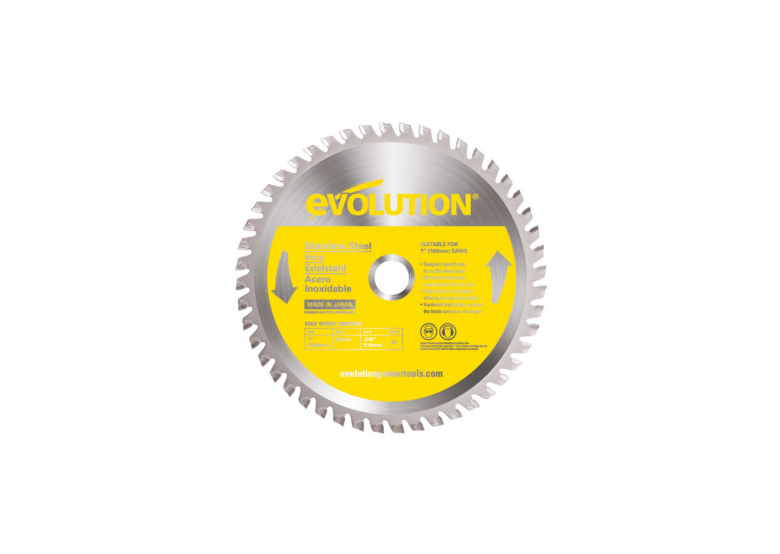 Piła widiowa TCT do cięcia stali nierdzewnej  180mm / 48z Evolution EVO-180-48-SN