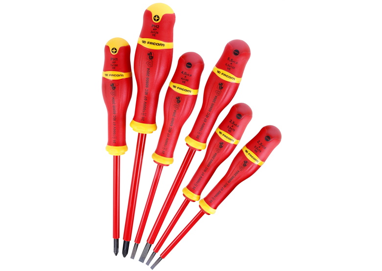 Zestaw wkrętaków izolowanych (6szt) Facom APVE.J6PB