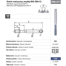 Gwintownik maszynowy wysokowydajny Fanar 105023