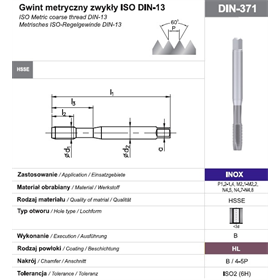 Gwintownik maszynowy wysokowydajny Fanar 228554